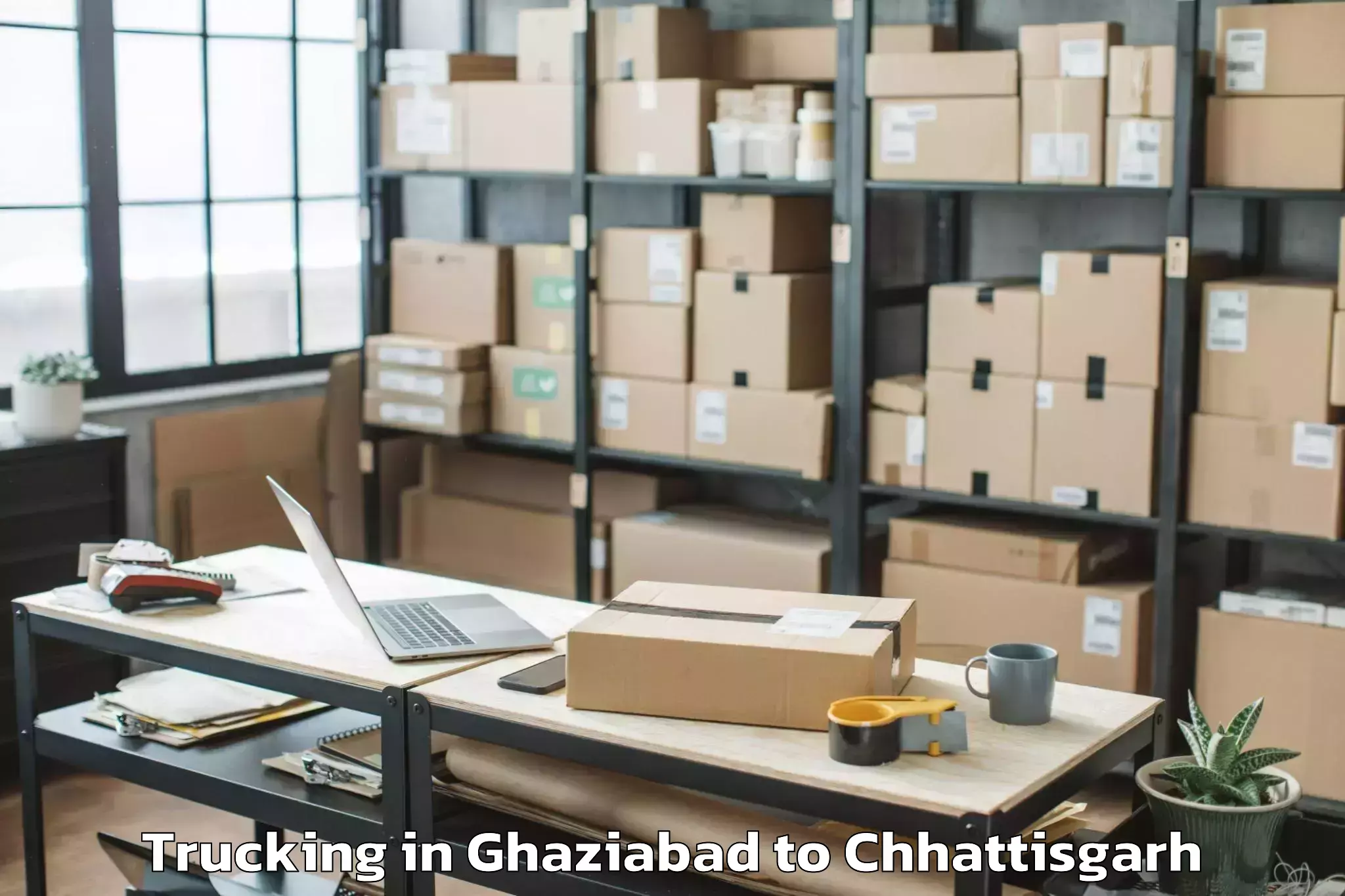 Book Your Ghaziabad to Basna Trucking Today